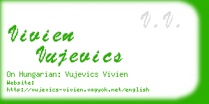 vivien vujevics business card